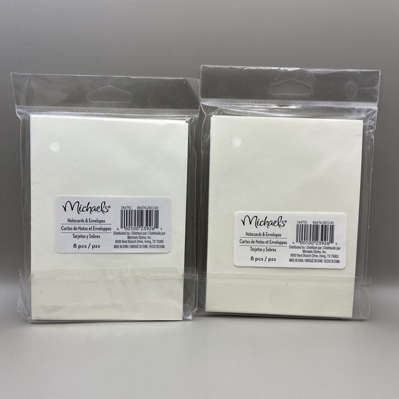 Michael's "Thank You" Note Cards and Envelopes 2 Packs of 8 Sealed - Picture 8 of 8
